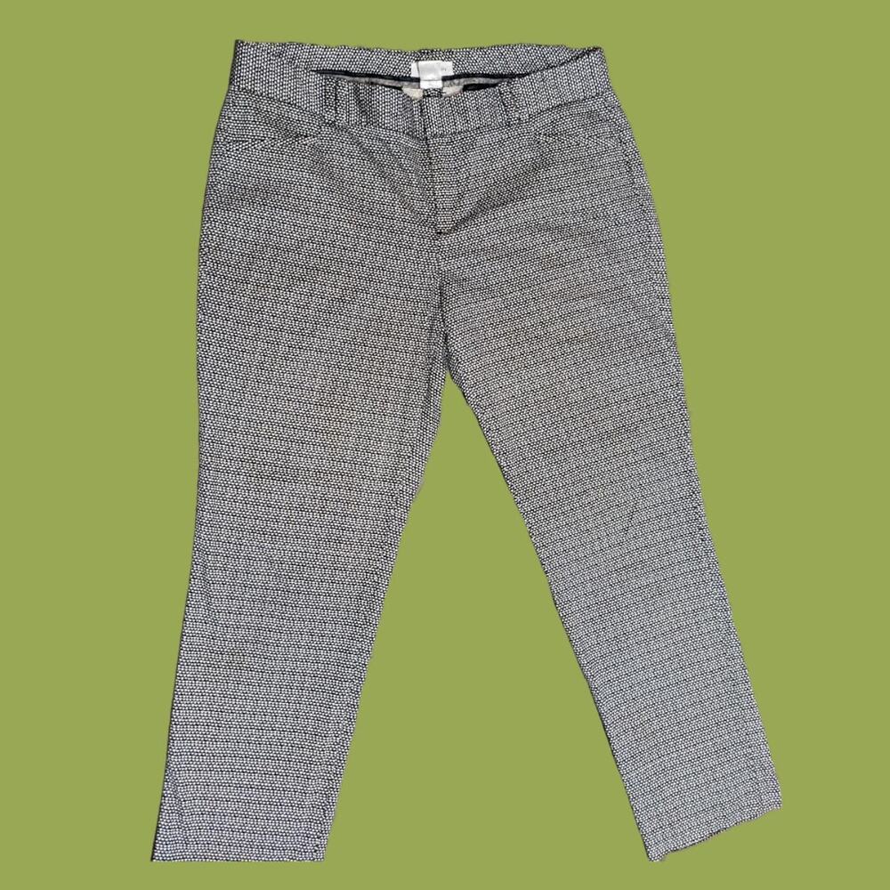 Calvin Klein Relaxed Fit Black and White Chinos, Size 12